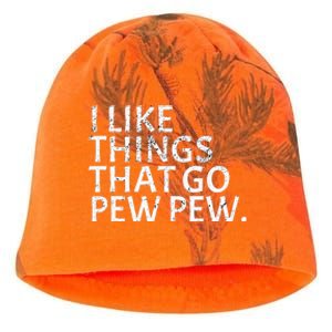 I like Things that Go Pew Pew Gun Enthusiast Gift Kati - Camo Knit Beanie