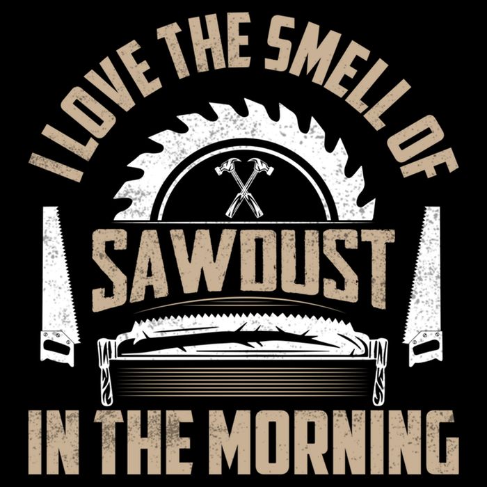 I Love The Smell Of Sawdust In The Morning Saw Carpenter Funny Gift Drawstring Bag