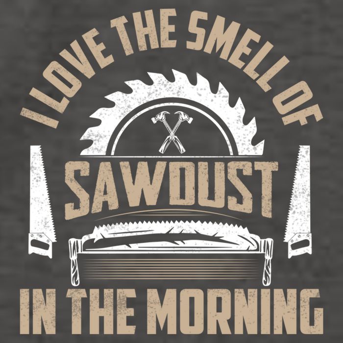 I Love The Smell Of Sawdust In The Morning Saw Carpenter Funny Gift Vector Backpack