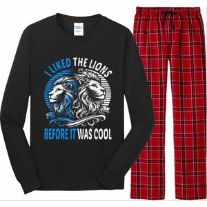 I Liked The Lions Before It Was Cool For Mom Dad Long Sleeve Pajama Set