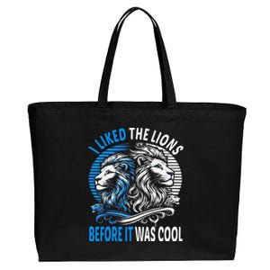 I Liked The Lions Before It Was Cool For Mom Dad Cotton Canvas Jumbo Tote