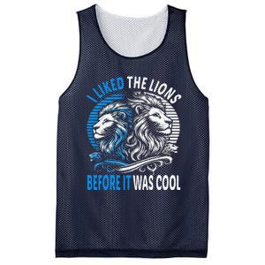 I Liked The Lions Before It Was Cool For Mom Dad Mesh Reversible Basketball Jersey Tank