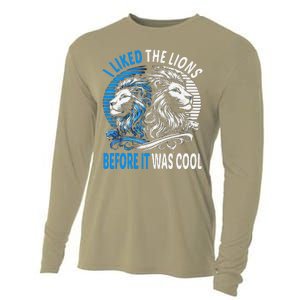 I Liked The Lions Before It Was Cool For Mom Dad Cooling Performance Long Sleeve Crew