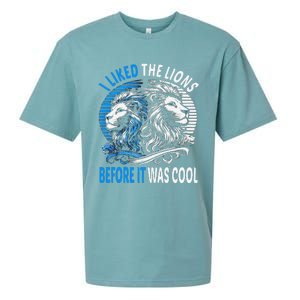 I Liked The Lions Before It Was Cool For Mom Dad Sueded Cloud Jersey T-Shirt