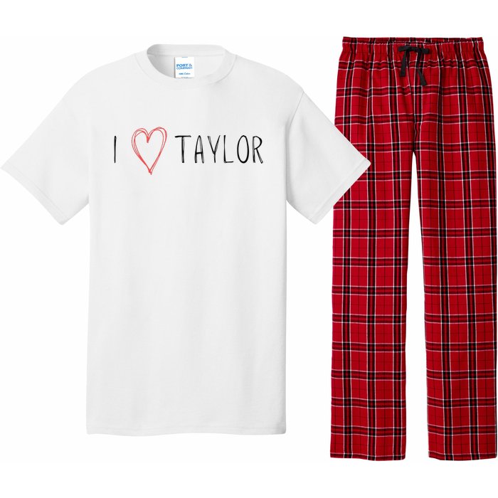 I love Taylor I heart Taylor First Name Pajama Set