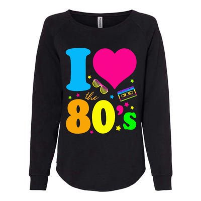 I Love The 80S 80s 90s Costume Party Womens California Wash Sweatshirt