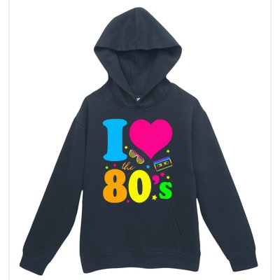 I Love The 80S 80s 90s Costume Party Urban Pullover Hoodie