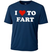 I Love To Fart Heart Cooling Performance Crew T-Shirt
