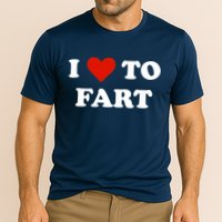 I Love To Fart Heart Cooling Performance Crew T-Shirt
