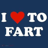 I Love To Fart Heart Baby Bodysuit