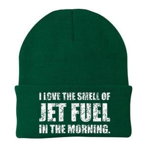 I Love The Smell Of Jet Fuel In The Morning Aviation Humor Knit Cap Winter Beanie