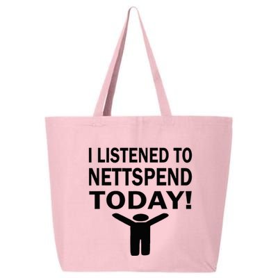 I Listened To Nettspend Today Concert Music 25L Jumbo Tote