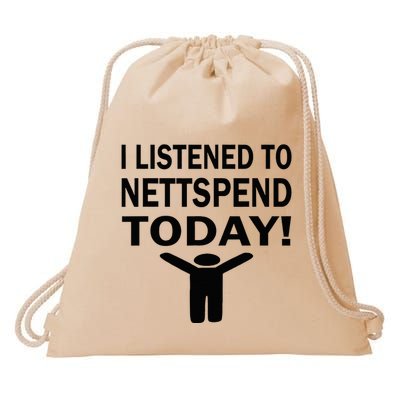 I Listened To Nettspend Today Concert Music Drawstring Bag
