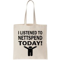 I Listened To Nettspend Today Concert Music Bag