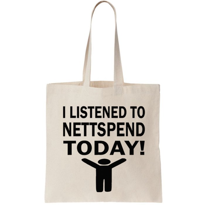 I Listened To Nettspend Today Concert Music Bag