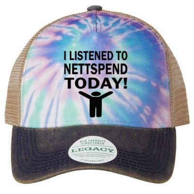 I Listened To Nettspend Today Concert Music Legacy Tie Dye Trucker Hat