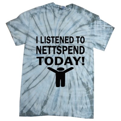 I Listened To Nettspend Today Concert Music Tie-Dye T-Shirt