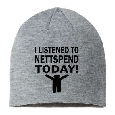 I Listened To Nettspend Today Concert Music Sustainable Beanie
