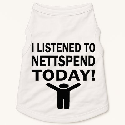 I Listened To Nettspend Today Concert Music Doggie Tank