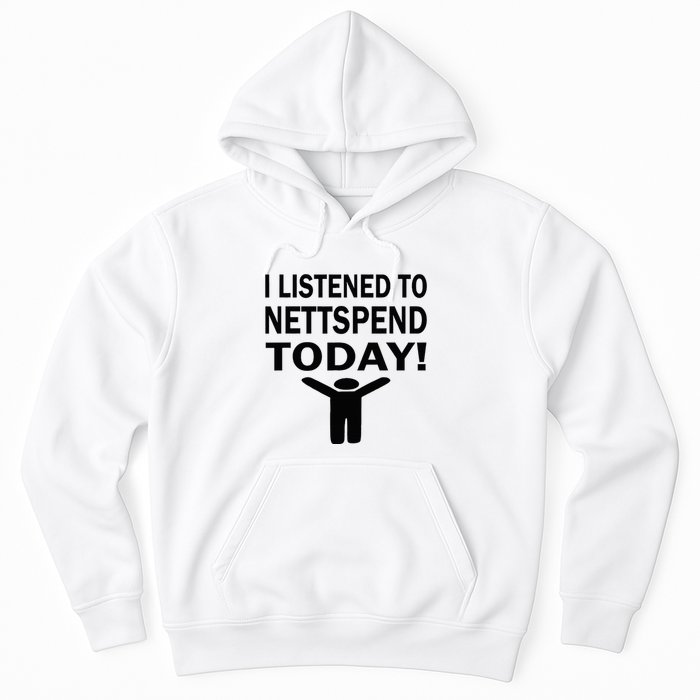 I Listened To Nettspend Today Concert Music Hoodie