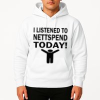 I Listened To Nettspend Today Concert Music Hoodie