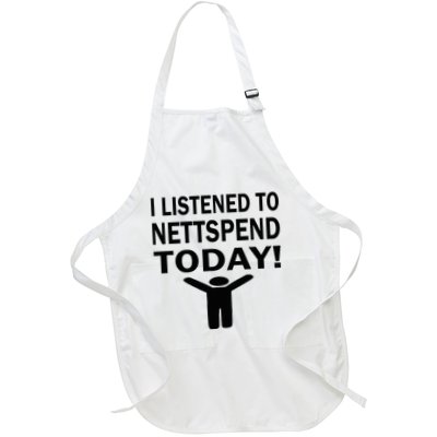 I Listened To Nettspend Today Concert Music Apron