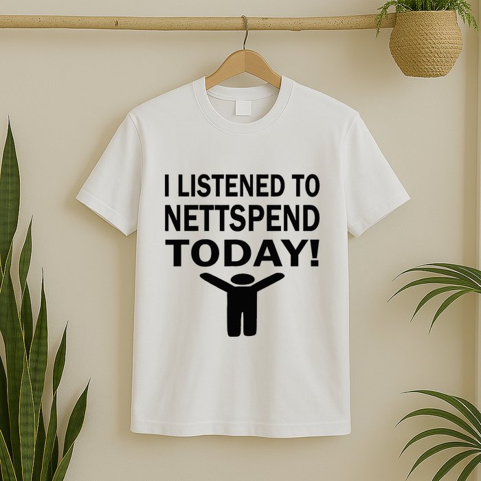 I Listened To Nettspend Today Concert Music T-Shirt