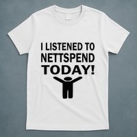 I Listened To Nettspend Today Concert Music T-Shirt