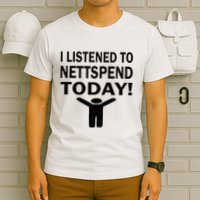 I Listened To Nettspend Today Concert Music T-Shirt