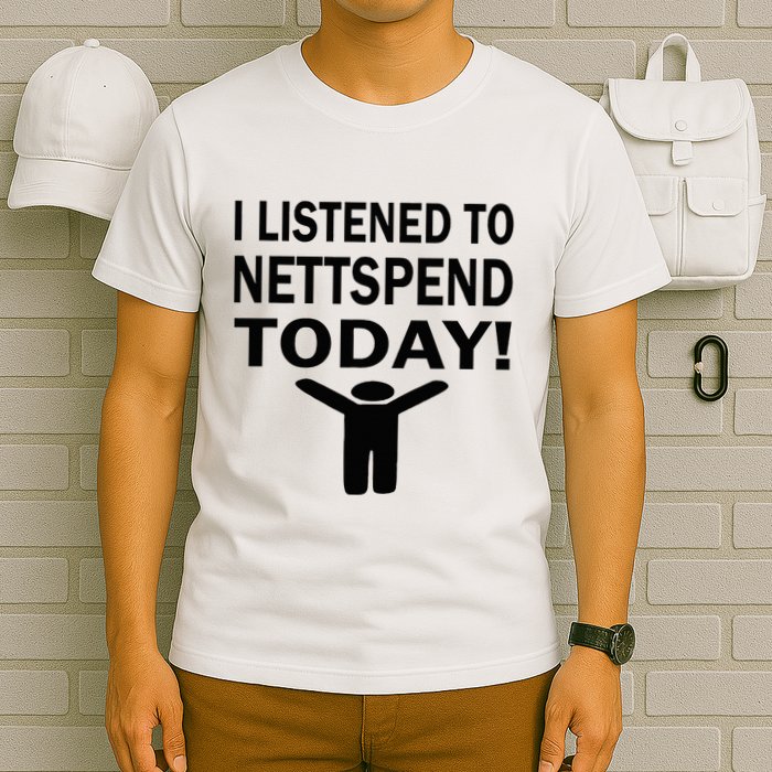 I Listened To Nettspend Today Concert Music T-Shirt