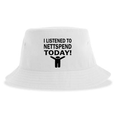 I Listened To Nettspend Today Concert Music Sustainable Bucket Hat
