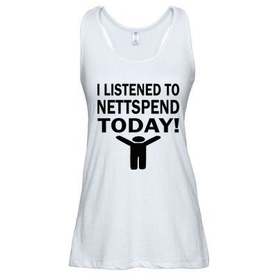 I Listened To Nettspend Today Concert Music Ladies Essential Flowy Tank