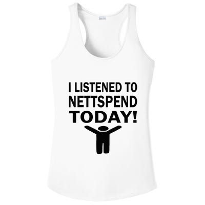 I Listened To Nettspend Today Concert Music Ladies PosiCharge Competitor Racerback Tank