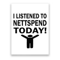 I Listened To Nettspend Today Concert Music Poster
