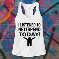 I Listened To Nettspend Today Concert Music Womens Tank Top