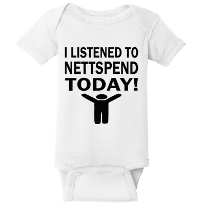 I Listened To Nettspend Today Concert Music Baby Bodysuit