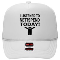 I Listened To Nettspend Today Concert Music Trucker Hat