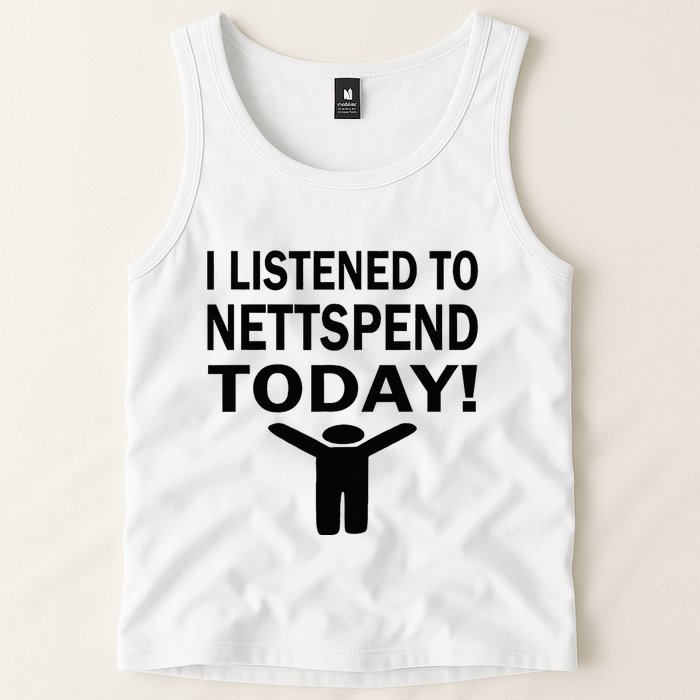 I Listened To Nettspend Today Concert Music Tank Top