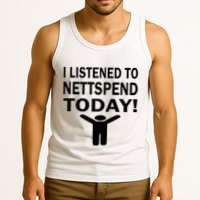 I Listened To Nettspend Today Concert Music Tank Top