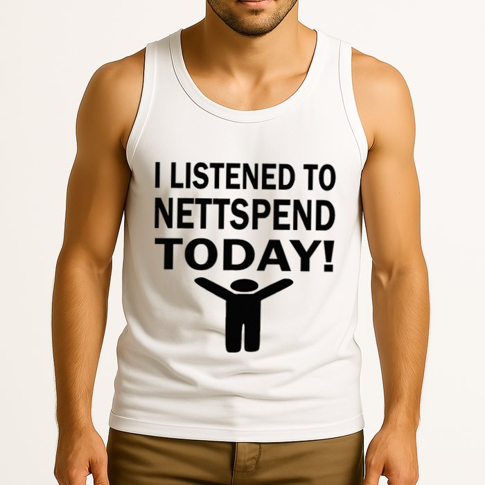 I Listened To Nettspend Today Concert Music Tank Top
