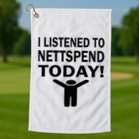 I Listened To Nettspend Today Concert Music Golf Towel