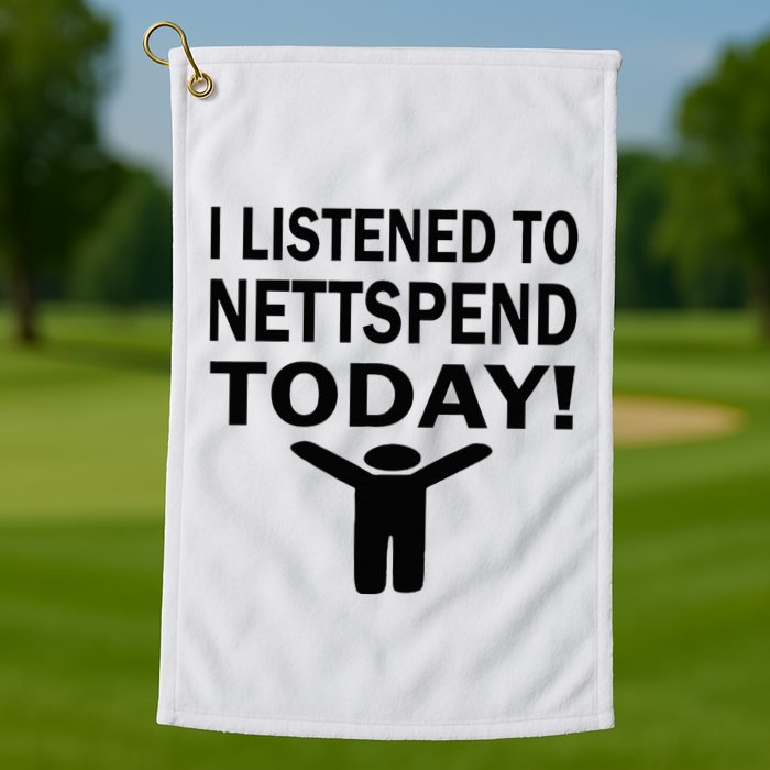 I Listened To Nettspend Today Concert Music Golf Towel