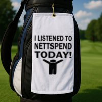 I Listened To Nettspend Today Concert Music Golf Towel