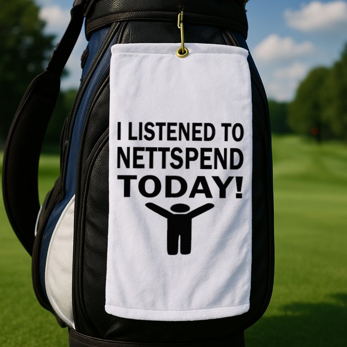 I Listened To Nettspend Today Concert Music Golf Towel