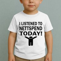 I Listened To Nettspend Today Concert Music Toddler T-Shirt