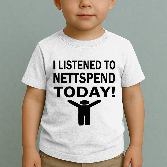 I Listened To Nettspend Today Concert Music Toddler T-Shirt