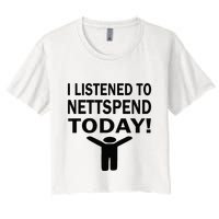 I Listened To Nettspend Today Concert Music Crop Top