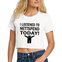 I Listened To Nettspend Today Concert Music Crop Top