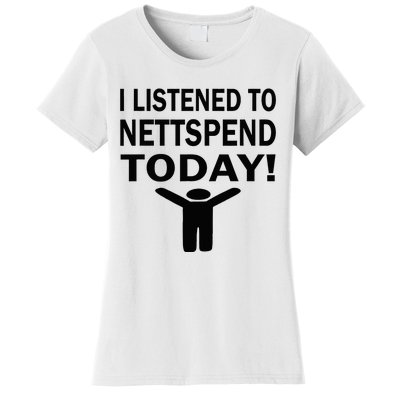 I Listened To Nettspend Today Concert Music Women's T-Shirt