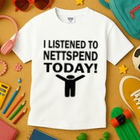 I Listened To Nettspend Today Concert Music Kids T-Shirt